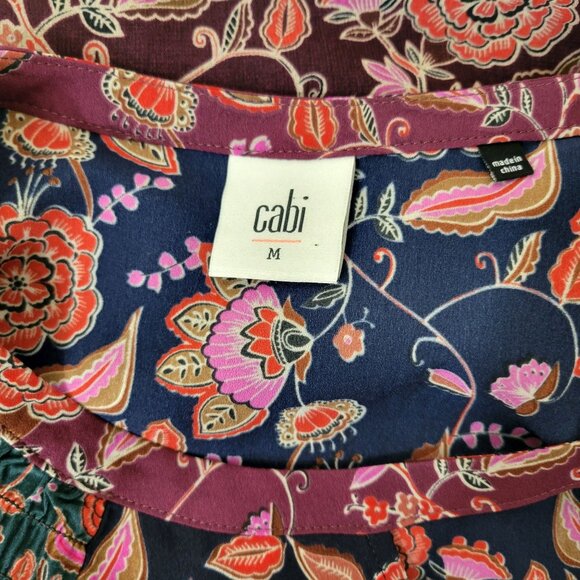 Cabi Maxi Dress Retro Flower Boho Print Size Medium - Picture 4 of 4